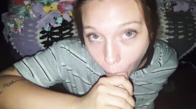 Hotwife Sucks BWC for a Throatpie