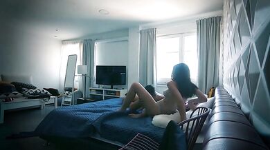 Spectacular rimming that this young woman does to the old man who gets on all fours to lick his ass