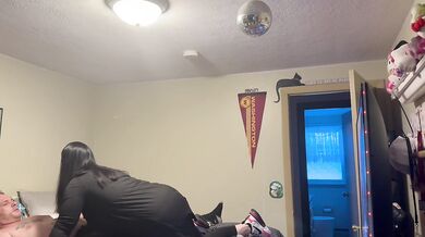 Caught jerking it so she did it for me