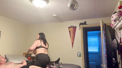 Caught jerking it so she did it for me