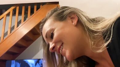 Blowjob and popcorn