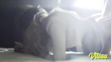 She moans when I put my whole cock inside her, she´s blindfolded