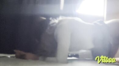 She moans when I put my whole cock inside her, she´s blindfolded