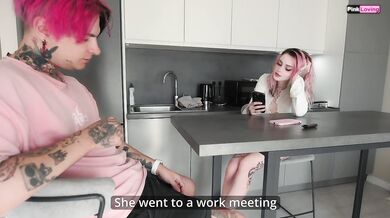 CHANGE. Wife came at the most inconvenient moment - pinkloving