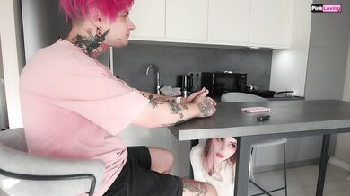 CHANGE. Wife came at the most inconvenient moment - pinkloving