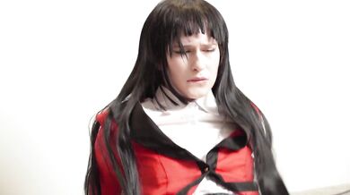 Yumeko Jabami was defeated and humiliated by drinking her rival's cum! Crazy Excitement, anime, hent