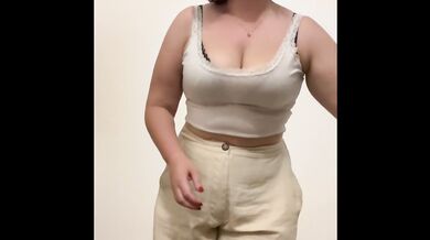 Your girlfriend shows you her outfit for the day, with nip slips