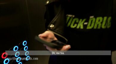 I met a hot bitch in a MYDRIASIS T-shirt in the elevator