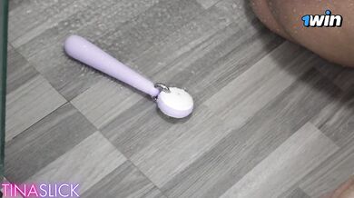 Tina Slick - Thick Pinay Got So Horny & Desperate She Masturbated On The Bathroom Floor