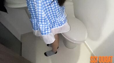 POV - VIRGIN SCHOOLGIRL SHOWS ME HER DIRTY PANTYS