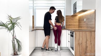 Fucked my girlfriend in the kitchen