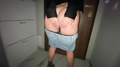 Super naughty girl get fucked with cum over Leather jacket after party n dirty talking