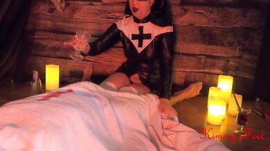 Nun Handjob resurrection of Lord Lucifer Satan rising Halloween 2022