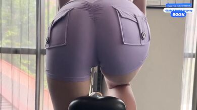 Met A Stranger In Tight Gym Leggings Shorts And Fucked Her. Casual Sex