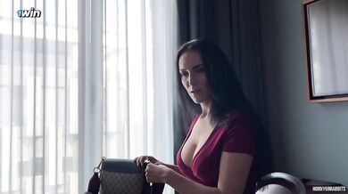 risky blowjob and sex with a stranger in a cafe