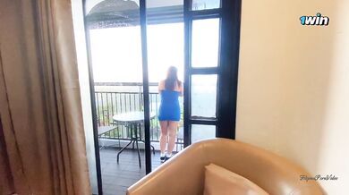 CUTE FILIPINA STEP SISTER MORNING FUCK. Gets fucked in a Room with mountain view.