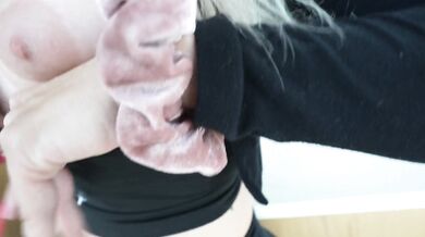 BIMBO in YOGA PANTS With HUGE TITS Gets FUCKED after GYM