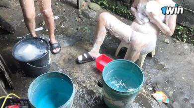 sarap talagang maligo sa labas