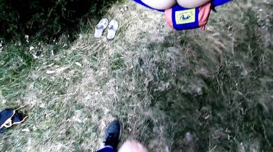 Stranger FUCKED n CREAMPIED my Gapped Hairy Pussy in Wilds # After Fuck PEE with CUM leaking