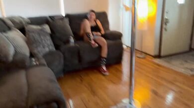 Amateur stripper gives POV JOI after club closes