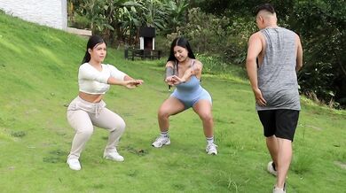 Workout routine ends in hot sex with a tattooed Latina - Jacob New Man