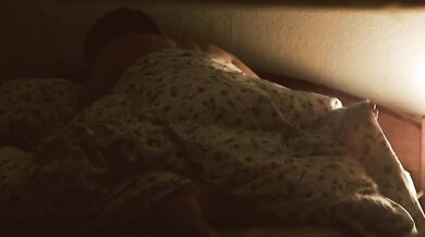 Fucking my horny wife in bed under the blanket
