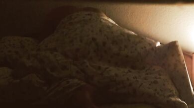 Fucking my horny wife in bed under the blanket