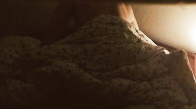 Fucking my horny wife in bed under the blanket