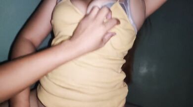 Big Boobs stepsister share bed with stepbrother & gets fucked until his cum