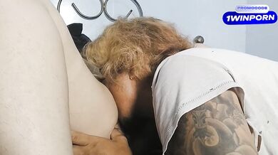 Love the way he lick my huge clit