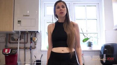 Aunt Judy's XXX - Your Hot MILF Wife Alice Sucks Your Cock in the Kitchen (POV)