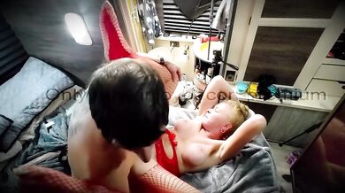 Real ROMANTIC PEGGING Hot SENSUAL ASS FUCK Straight Husband PEGGED while FUCKING each other HARD!