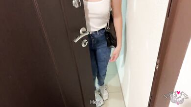 Best Friends Boyfriend Ripped Jeans And Rough Fuck Me When She Was Late At Work! Huge Cum On My Body