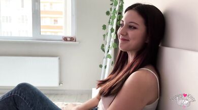 Best Friends Boyfriend Ripped Jeans And Rough Fuck Me When She Was Late At Work! Huge Cum On My Body
