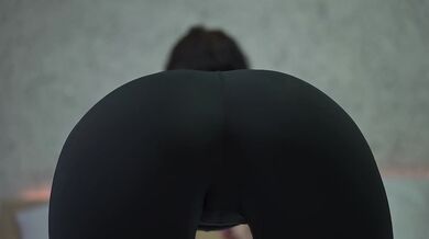 Blowjob Sounds and Pussy In Leggings Close Up