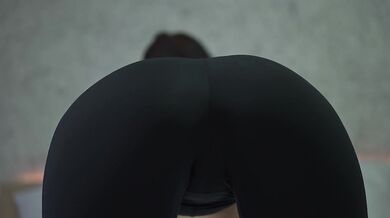 Blowjob Sounds and Pussy In Leggings Close Up