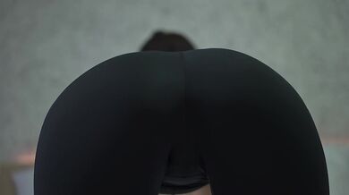 Blowjob Sounds and Pussy In Leggings Close Up
