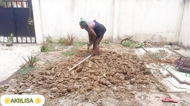 African babe/voluptuous butt,tiny skirt/gardening/no panty/Akiilisa pornhub