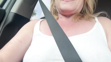 Masturbating in the Car and Soaking my Leggings in Public