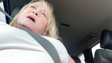 Masturbating in the Car and Soaking my Leggings in Public