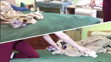 Completely realistic masturbation from 2 camera positions