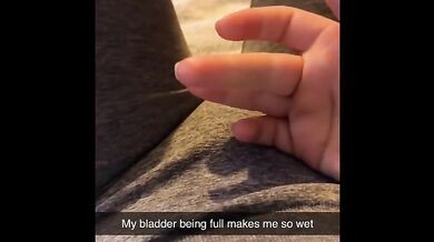 Peeing my leggings and cumming