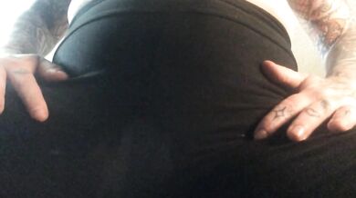 Sinful Dry Hump Soaking Leggings With Cum Dry Humping