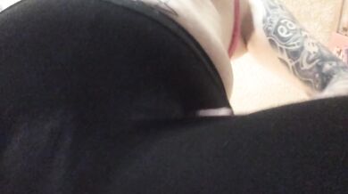 Sinful Dry Hump Soaking Leggings With Cum Dry Humping