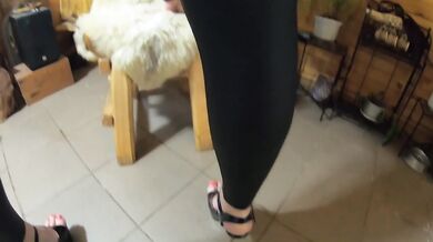 Preview-MilfyCalla- A Lot Of Cum On my black down jacket and black leather leggings 216