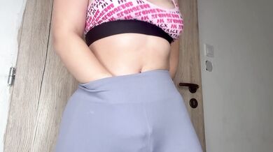 My stepsister showed me her bras and tits.