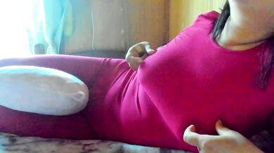 Pillow masturbation while explaining how to touch and feel and nipple masturbation. Even after I got excited by masturbation through the whole body tights and got acme, I continued to clitori.