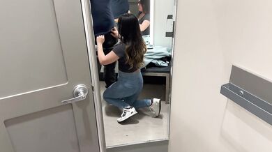Risky Quickie With Asian Beauty in Target Dressing Room