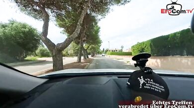 German skinny Teen Becky California Slut pick up a shy guy for holiday Sex