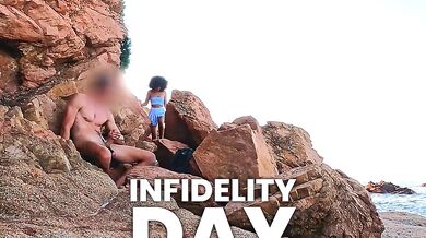 INFIDELITY DAY - I cheat on my husband on the beach by fucking with a stranger